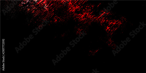 Tableau sur toile Abstract texture with dark background, splattered red paint streaks, creating a dramatic, moody, and artistic effect