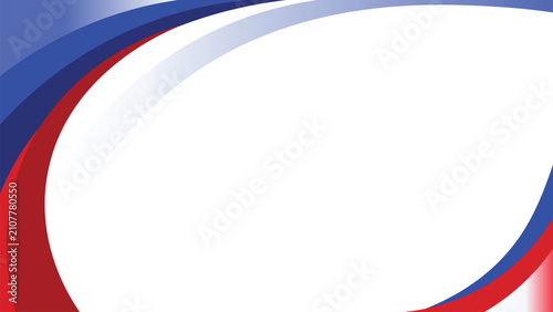Abstract blue and red curved gradient wave background with dynamic flowing shapes and modern minimalist design for creative artwork