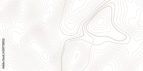 Topographic map background. Geographic line map with elevation assignments. geography map grid abstract backdrop. Business concept. 