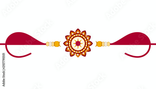 Ornate rakhi bracelet for raksha bandhan festival celebration