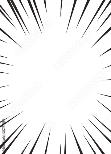 Comic Radial Burst Speed Lines Effect