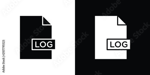 Fotografie log file icon minimal artwork collection
