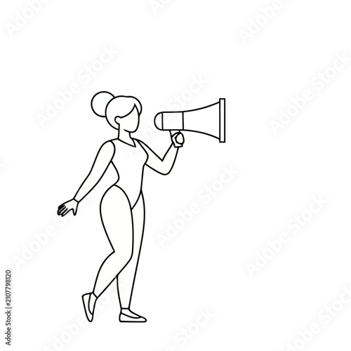 Woman with Megaphone