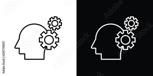 Konstfotografi Interpretation icon black and white symbol group
