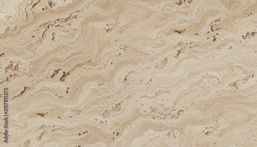Beige travertine stone texture background. Natural marble slab for interior design material.