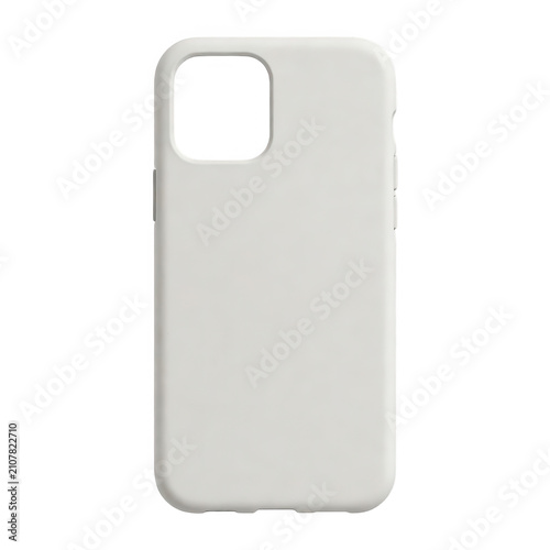 White Phone Case Isolated Transparent Background