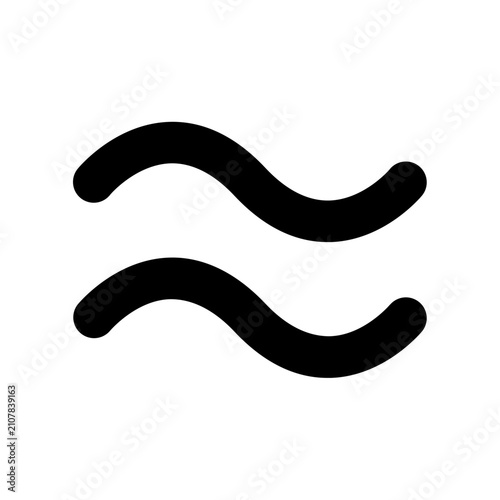 Cuadro en lienzo Approximately Equal To Icon