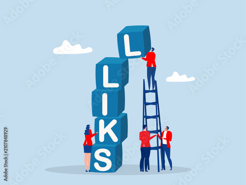 Businessman develop or build upskill rising box stack. Upskill develop or learning new skills to success in work concept vector