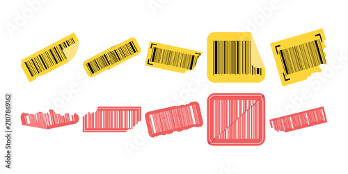 Фотография Broken Barcode Sticker