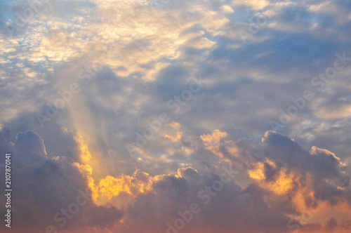 clouds at sunset
