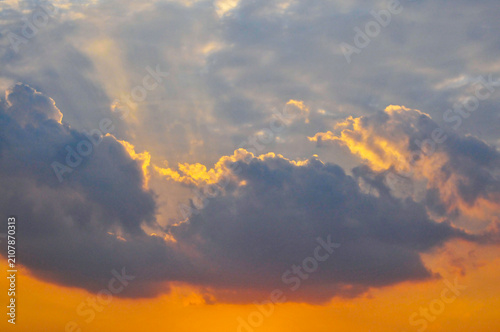 clouds at sunset