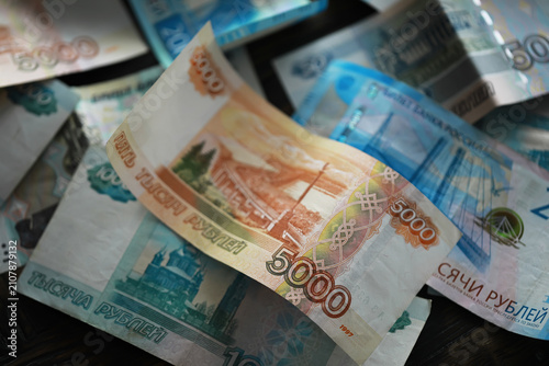 Canvastavla Russian money