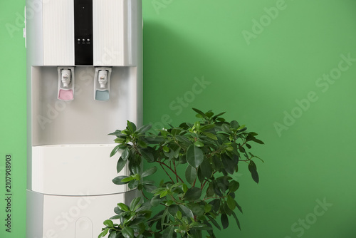 Modern water cooler and hou...