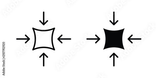 Bild auf Leinwand Compact icon flat pictograms series