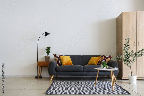 Interior of modern living r...