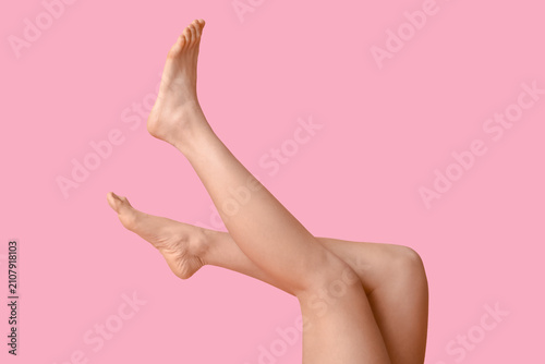 Legs of beautiful young wom...