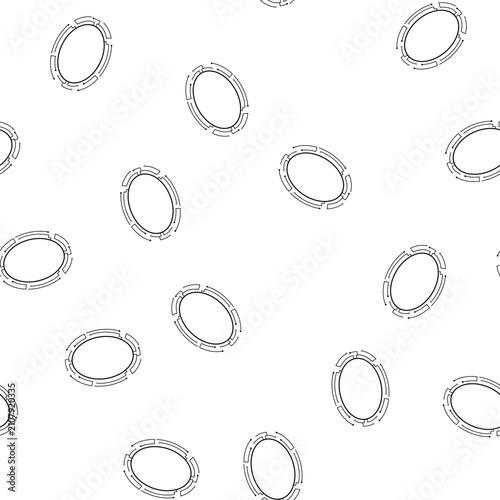 Tableau sur toile pattern nanotechnology microchip frame cartoon