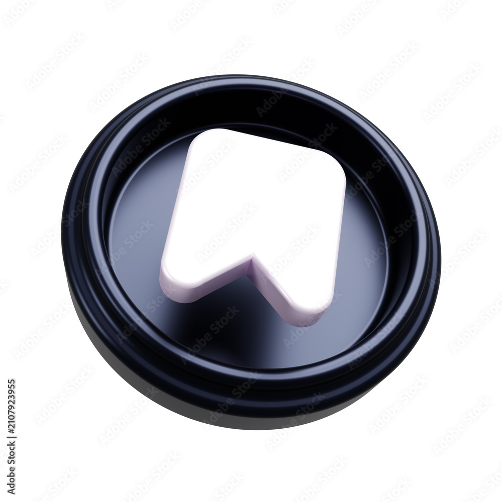 Obraz premium Bookmark Icon for Save and Favorite 3D Render