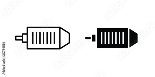 Fotografía Car alternator icon simple drawings set