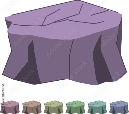 Tableau sur toile flag stone platform cartoon