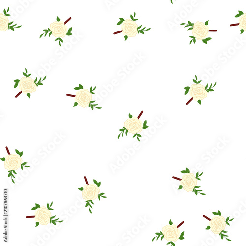 Quadro su tela pattern event boutonniere cartoon