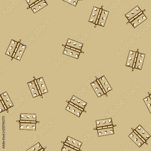 seamless pattern construction door hinge cartoon. repair tool, equipment building, stainless detail construction door hinge sign vector