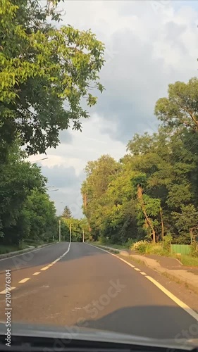 Scenic Country Road Through Agricultural Fields in Moldova