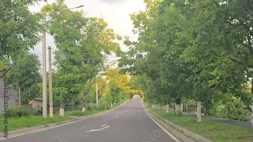 Scenic Country Road Through Agricultural Fields in Moldova