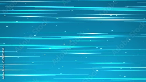 Blue Speed Lines Manga Style Motion Graphics Background