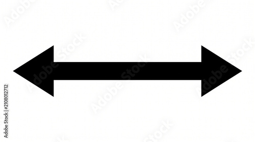 Arrow points in both horizontal directions.