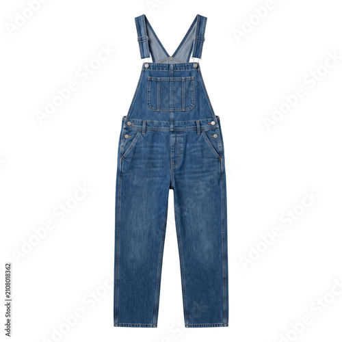 Canvastavla Classic blue denim overalls dungarees mockup