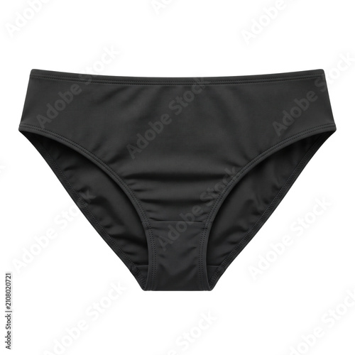 Black cotton women panties briefs front view