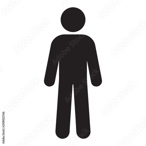 Black man icon vector