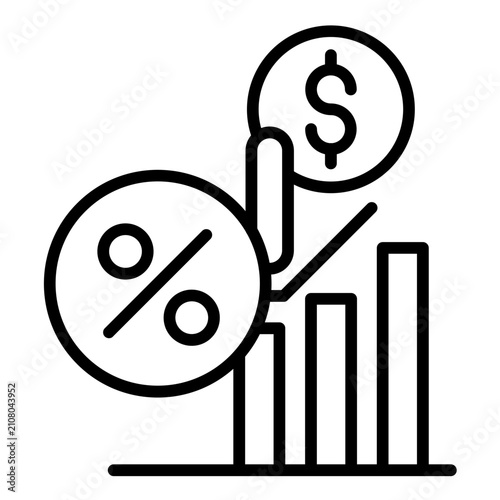 Fotografía Floating Interest Rate Icon