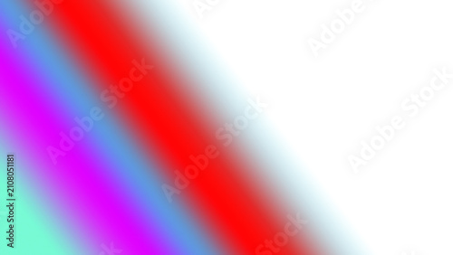 Quadro su tela Softly blurred diagonal stripes showing a colorful blend of red, blue, purple, a