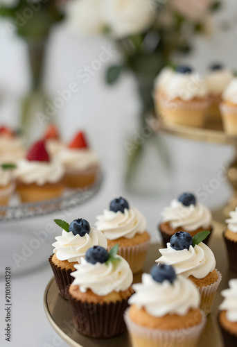 Delicious blueberry and str...