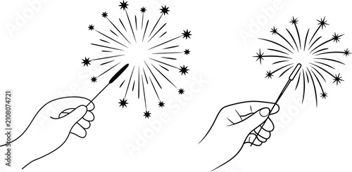 Canvas Print Black and white of a person with spiky hair and a starburst burst of lines emana