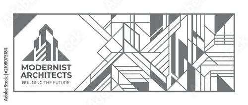 Фотография modernist architects building logo