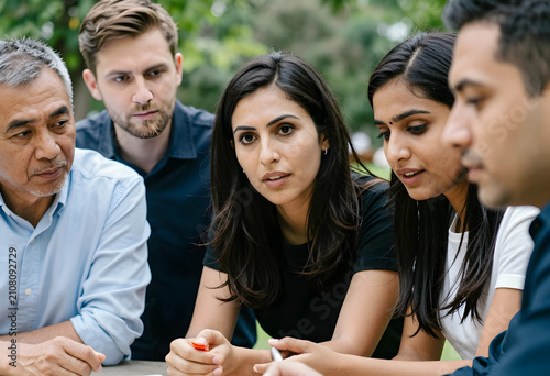 Diverse group of business p...