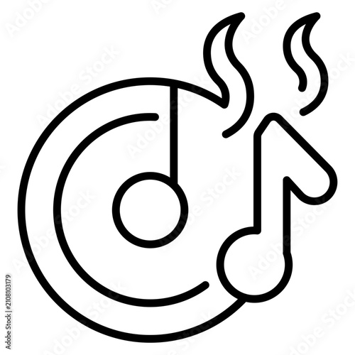 Obraz na plátně Hot Music Icon