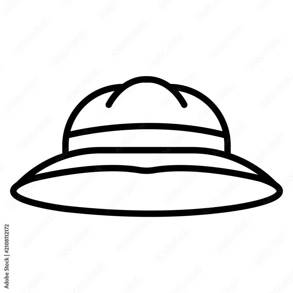 Fototapeta premium Rain Hat Icon