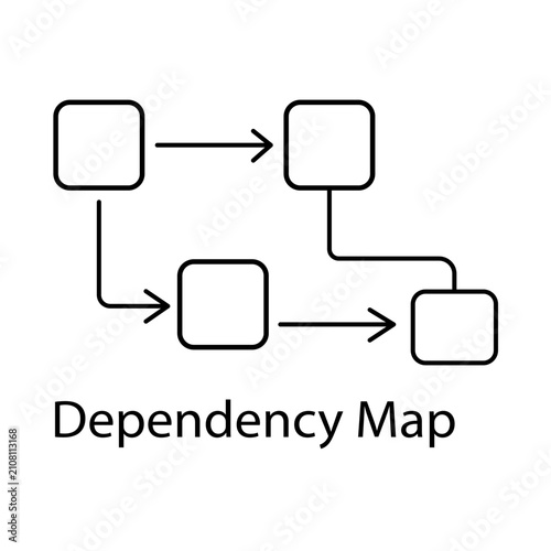 Project Dependency Map Icon