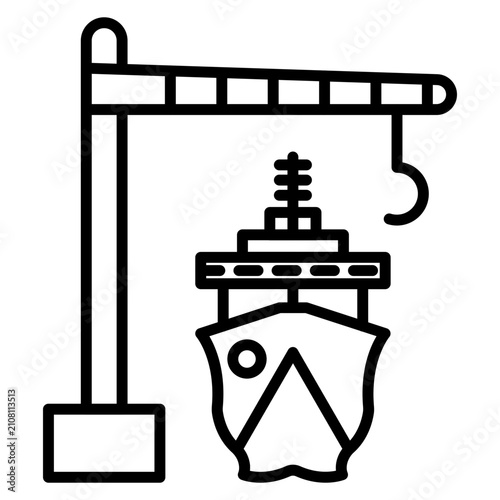 Foto Dry Dock Icon