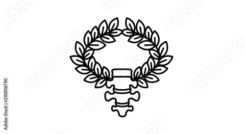 Canvastavla Vertebra is framed by a circular laurel branch to represent the achievement of optimal spinal health