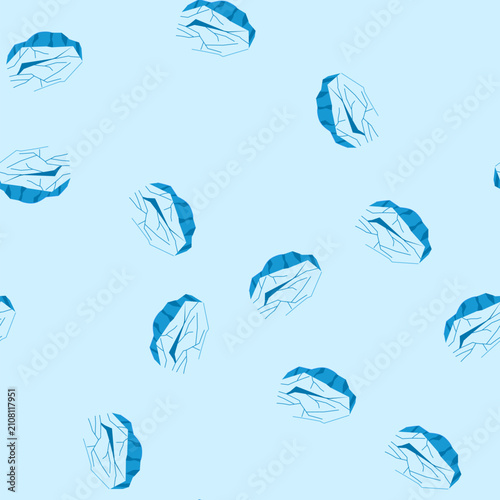 Vászonkép pattern crevasse ice crack cartoon