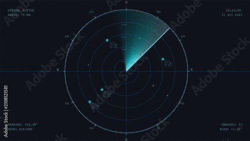 Photos Advanced Tactical Radar Sweep Navigation HUD Background
