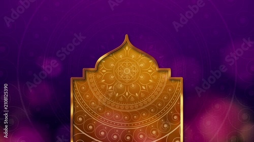Diwali festival background with ornate Indian mandala, golden decorative elements, vibrant purple and gold luxury backdrop, festive celebration design with copy space for greeting cards, banners