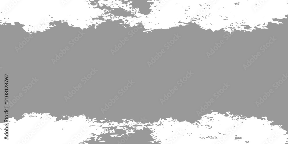 Fototapeta premium Abstract Grunge Black Ink Frame with Dirty Vintage Texture Border and Floral Paint Splatter Vector Background with Copy Space for Text