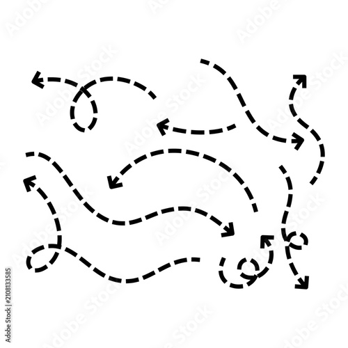 Curved Direction Arrows Guide Navigation With Smooth Flow