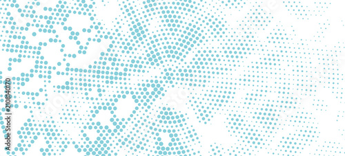 Schilderij op canvas Blue and white water ripples light surface overlay background